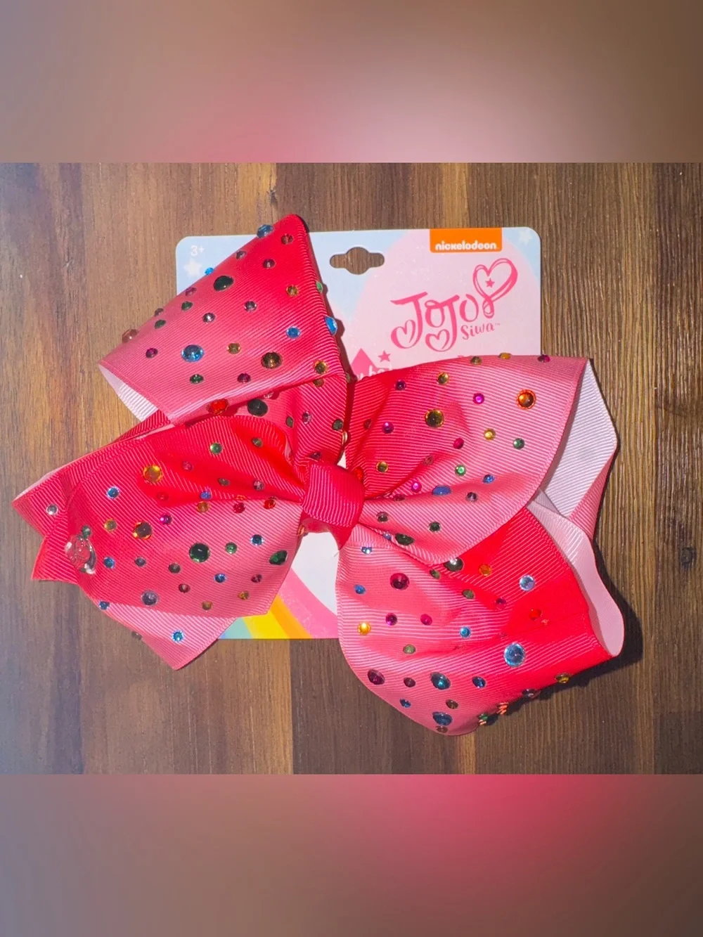 NWT JoJo Siwa Signature Gem-Studded Rhinestone Hair Bow - Nickelodeon